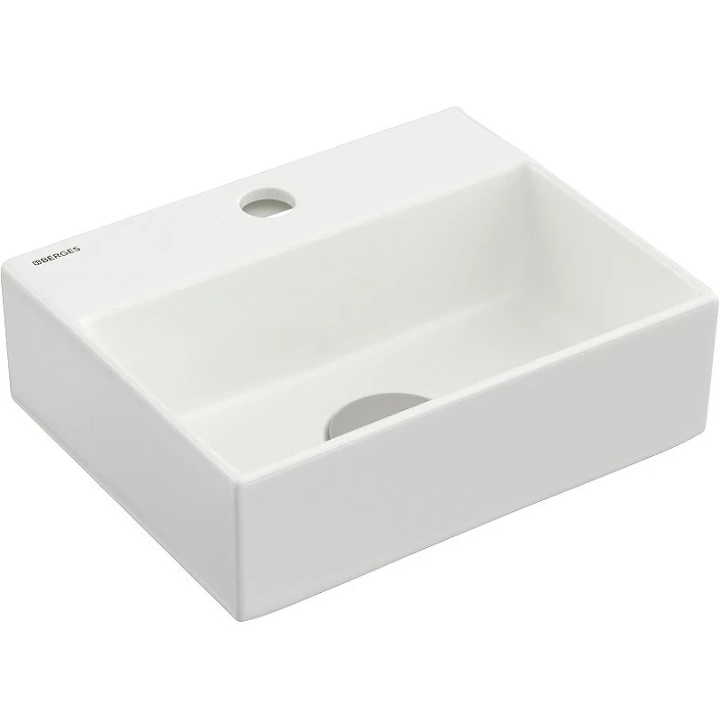 Раковина Berges Small 29 182012 Белая глянцевая фарфор подвесная, накладная