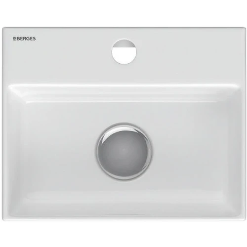 Раковина Berges Small 29 182012 Белая глянцевая фарфор подвесная, накладная