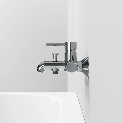 Смеситель для ванны Laparet Miniliada N2039602LPT Хром латунь на стену