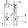 Комплект унитаза с инсталляцией WeltWasser AMBERG 350 + BAARBACH 004 GL-WT + AMBERG RD-MT CR 10000012286 цвет Белый глянцевый с сиденьем Микролифт и клавишей смыва цвет Хром матовый