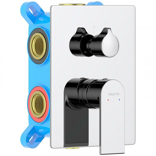 Смеситель для душа Aquatek Лира AQ1447CR Хром латунь встраиваемый