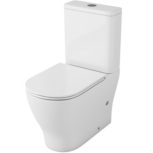 Унитаз компакт Owl 1975 Tid Cirkel-G OWLT190702 без бачка с сиденьем Микролифт фарфор напольный