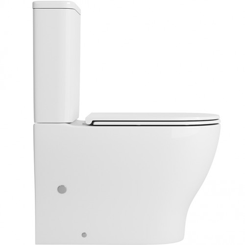 Унитаз компакт Owl 1975 Tid Cirkel-G OWLT190702 без бачка с сиденьем Микролифт фарфор напольный