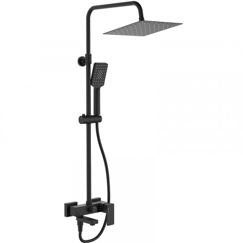 Душевая система WasserKRAFT A27701 Черная матовая латунь на стену