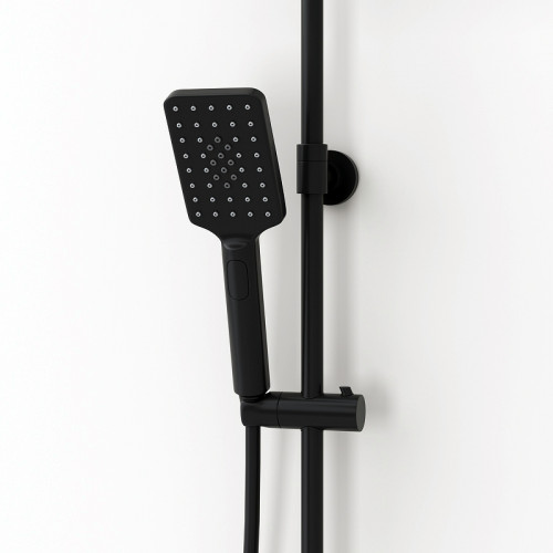 Душевая система WasserKRAFT A27701 Черная матовая латунь на стену