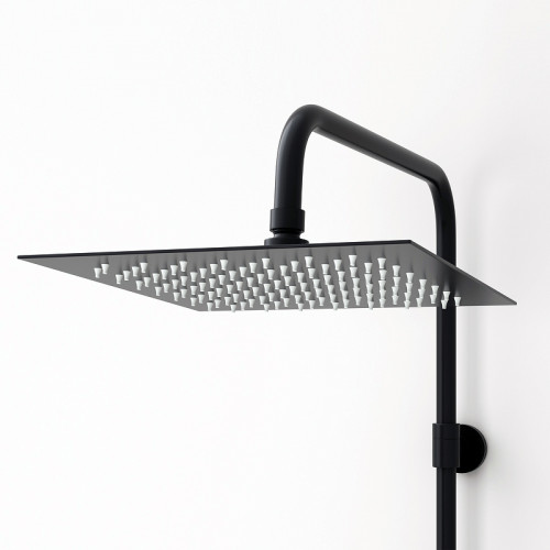 Душевая система WasserKRAFT A27701 Черная матовая латунь на стену