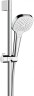 Душевой гарнитур Hansgrohe Croma Select S 26583400 Хром Белый пластик на стену