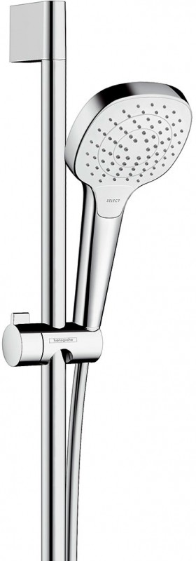 Душевой гарнитур Hansgrohe Croma Select S 26583400 Хром Белый пластик на стену