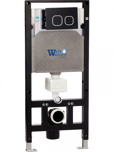 Инсталляция WeltWasser WW Amberg 506 BL 10000008226 с клавишей смыва цвет Черный