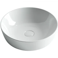 Раковина-чаша Ceramicanova Element 41 CN6013 Белая фаянс накладная