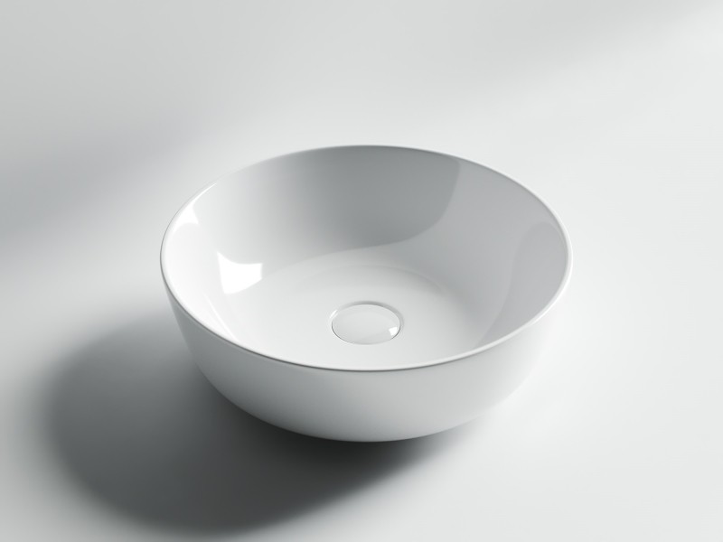 Раковина-чаша Ceramicanova Element 41 CN6013 Белая фаянс накладная