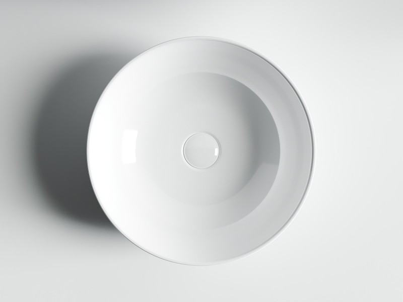 Раковина-чаша Ceramicanova Element 41 CN6013 Белая фаянс накладная
