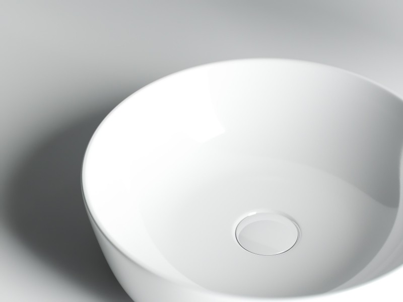 Раковина-чаша Ceramicanova Element 41 CN6013 Белая фаянс накладная