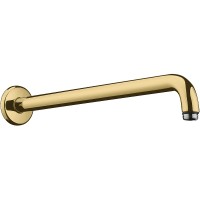 Кронштейн для верхнего душа Hansgrohe 27413990 Полированное золото латунь на стену