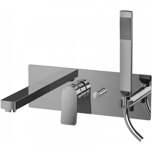 Смеситель для ванны Paffoni Tilt TI001ST цвет Сталь