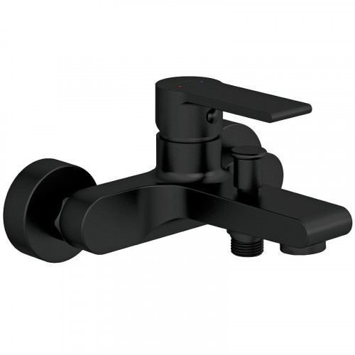 Смеситель для ванны Cersanit Brasko Black 63108 Черный матовый латунь на стену