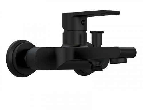 Смеситель для ванны Cersanit Brasko Black 63108 Черный матовый латунь на стену