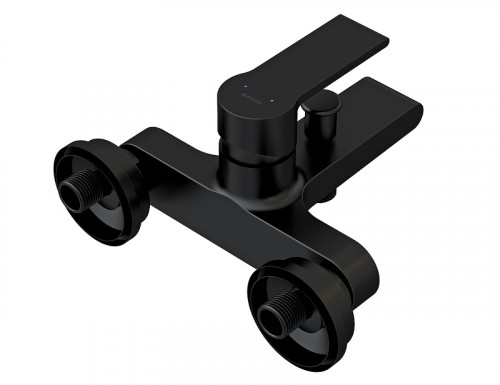 Смеситель для ванны Cersanit Brasko Black 63108 Черный матовый латунь на стену