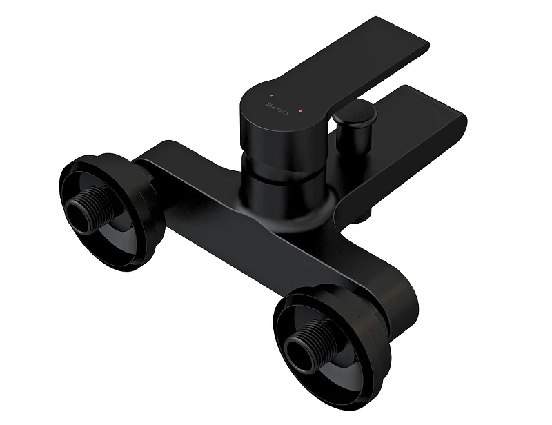 Смеситель для ванны Cersanit Brasko Black 63108 Черный матовый латунь на стену