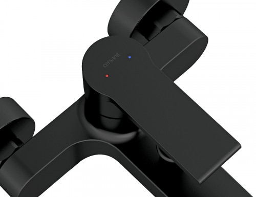 Смеситель для ванны Cersanit Brasko Black 63108 Черный матовый латунь на стену