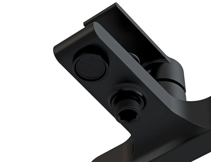 Смеситель для ванны Cersanit Brasko Black 63108 Черный матовый латунь на стену