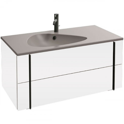 Тумба под раковину Jacob Delafon Nouvelle Vague 100 EB3032-G1C подвесная Белый лак МДФ / ЛДСП