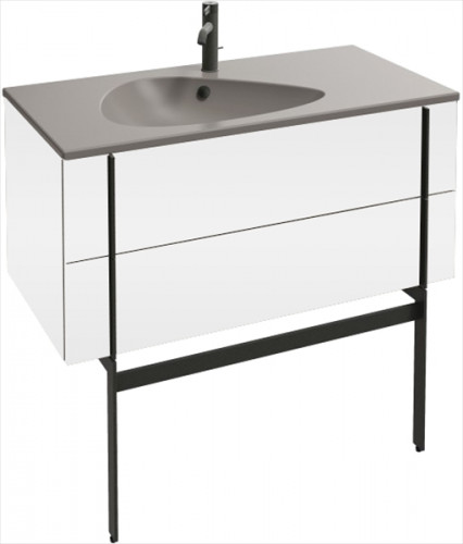 Тумба под раковину Jacob Delafon Nouvelle Vague 100 EB3032-G1C подвесная Белый лак МДФ / ЛДСП