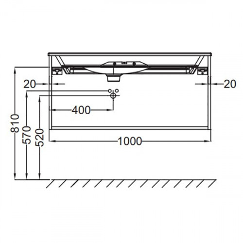 Тумба под раковину Jacob Delafon Nouvelle Vague 100 EB3032-G1C подвесная Белый лак МДФ / ЛДСП