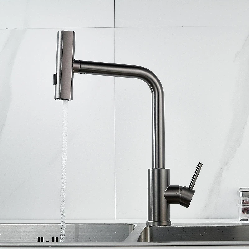 Смеситель для кухни Raffine F203T цвет Оружейная сталь