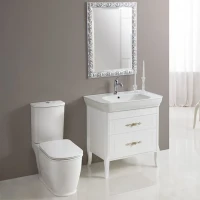 Тумба под раковину BelBagno Prado 80 резные ручки Bianco Laccato Lucido МДФ / ЛДСП