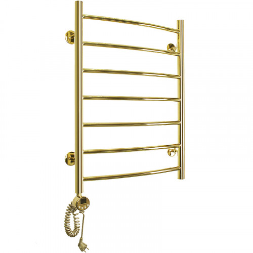 Электрический полотенцесушитель Domoterm Калипсо П7 500x700 EL Золото нержавеющая сталь
