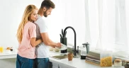Смеситель для кухни Lemark Comfort LM3075BL085 Черный матовый латунь