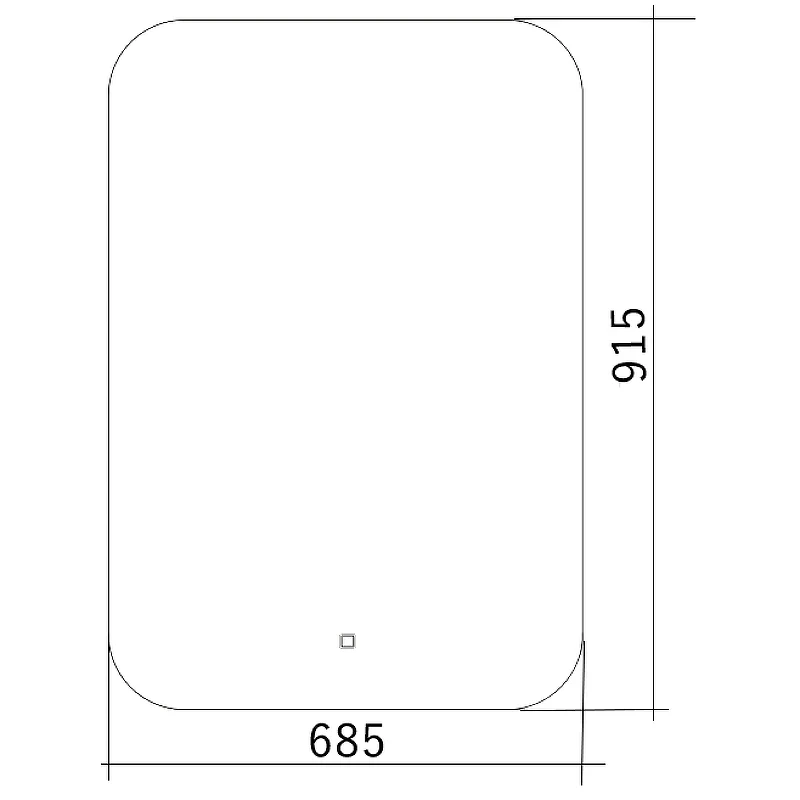 Зеркало Silver Mirrors Паллада 69 LED-00002242 с подсветкой с сенсорным выключателем и диммером стекло