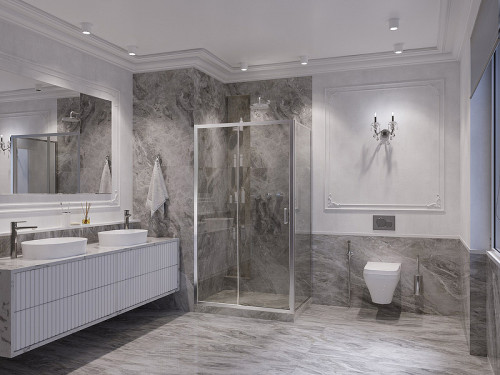 Душевой уголок Ambassador Forsa 100х70 17021116AX-70AX профиль Хром стекло прозрачное