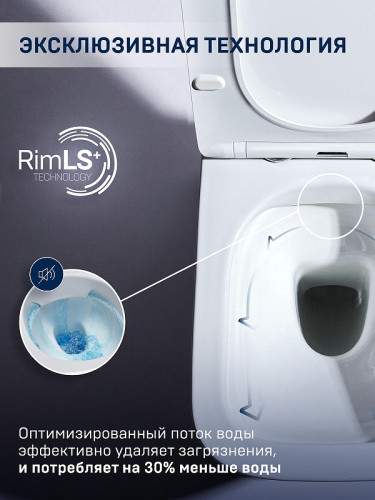 Унитаз Charus Torre Bianca EWC700-114W Alva Rimless подвесной цвет Белый с сиденьем Микролифт