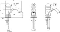 Смеситель для раковины Boheme Medici Ripresa 301-SW Бронза латунь