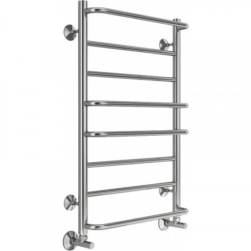 Водяной полотенцесушитель Terminus Евромикс П8 500x800 4670078530165 Хром, нижнее подключение, G 1/2" ВР нержавеющая сталь