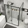 Душевая стенка Grossman Cosmo 80 200.K33.02.80.21.00 профиль Черный матовый стекло прозрачное