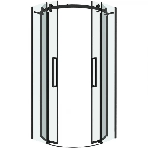 Душевой уголок Grossman Classic 100х100 301.K33.04.1010.21.00 профиль Черный матовый стекло прозрачное