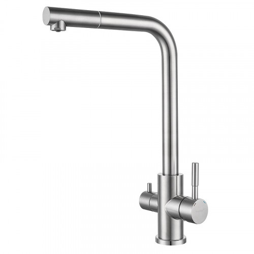 Смеситель для кухни GranFest Z-5421 цвет Нержавеющая сталь