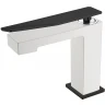 Смеситель для раковины Boheme Q 141-WB.2 Белый Черный латунь