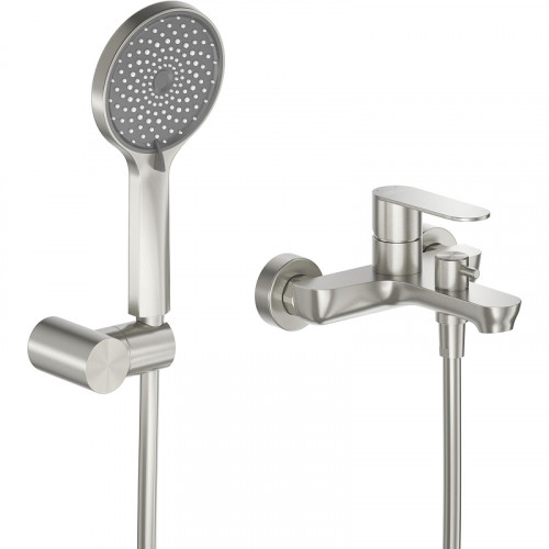 Смеситель для ванны Cezares Stylus STYLUS-VD-IN Сатин нержавеющая сталь на стену