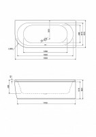 Акриловая ванна Cezares Metauro 180x80 R METAURO CORNER-180-80-40-R-W37 без гидромассажа