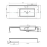 Раковина Aquaton Квадро Про 100 R 1A733231QA01R Белая