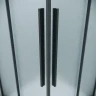 Душевой уголок Grossman Galaxy 120x70 L 300.K33.01.70R12L.21.02 профиль Черный матовый стекло шиншилла