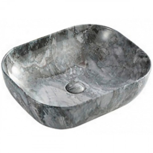 Раковина-чаша CeramaLux 50 K397G124 Серая фаянс накладная