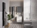 Тумба под раковину Aquaton Сканди Doors 55 1A278801SDB20 Белый глянец, Дуб верона МДФ / ЛДСП