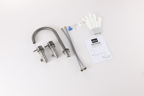 Смеситель для раковины Abber Wasser Kreis 316 AF8108BGG-M цвет Оружейная сталь брашированная