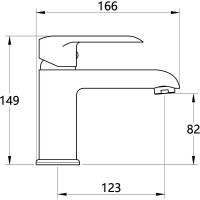 Смеситель для раковины Melodia della vita Heavy Metal MDV35620bk Черный латунь