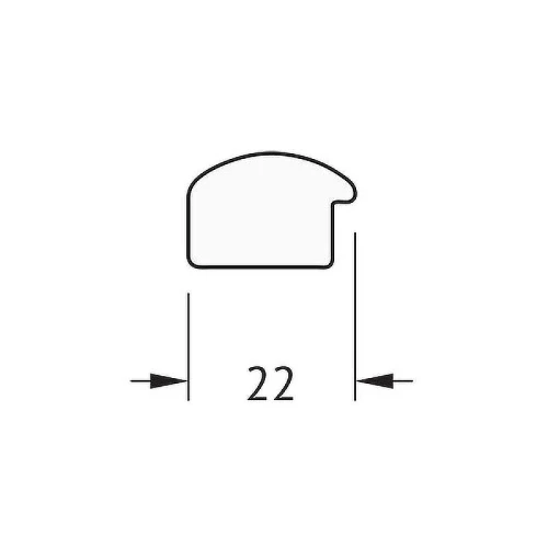 Зеркало Evoform Definite 78х58 BY 0637 в багетной раме - Орех 22